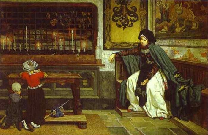 James Joseph Jacques Tissot Marguerite in Church Germany oil painting art